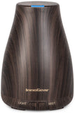 InnoGear vista frontal del difusor marrón mostrando diseño compacto y controles intuitivos