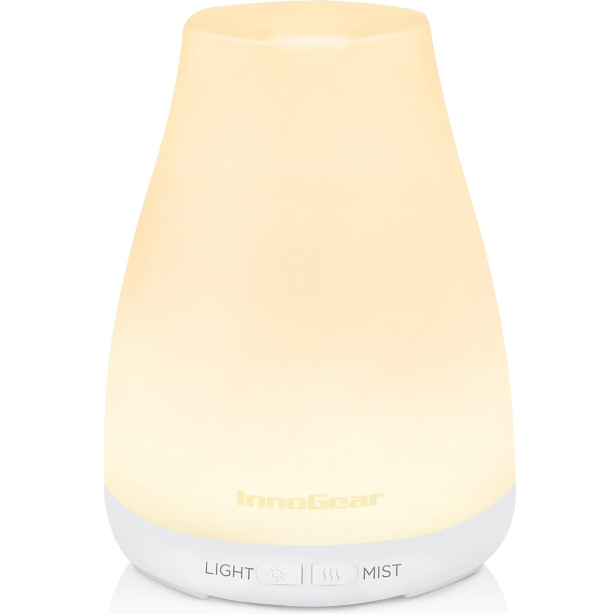 InnoGear difusor frontal blanco mostrando diseño compacto y fácil uso