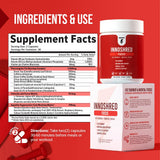 InnoSupps cápsula vegana en primer plano resaltando textura limpia