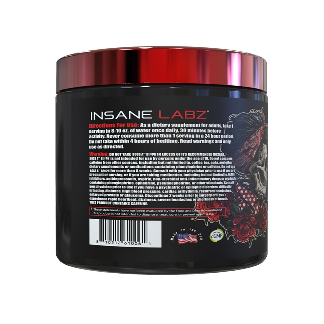Insane Labz persona preparando bebida preentreno Boss A** B!#?H antes de entrenar