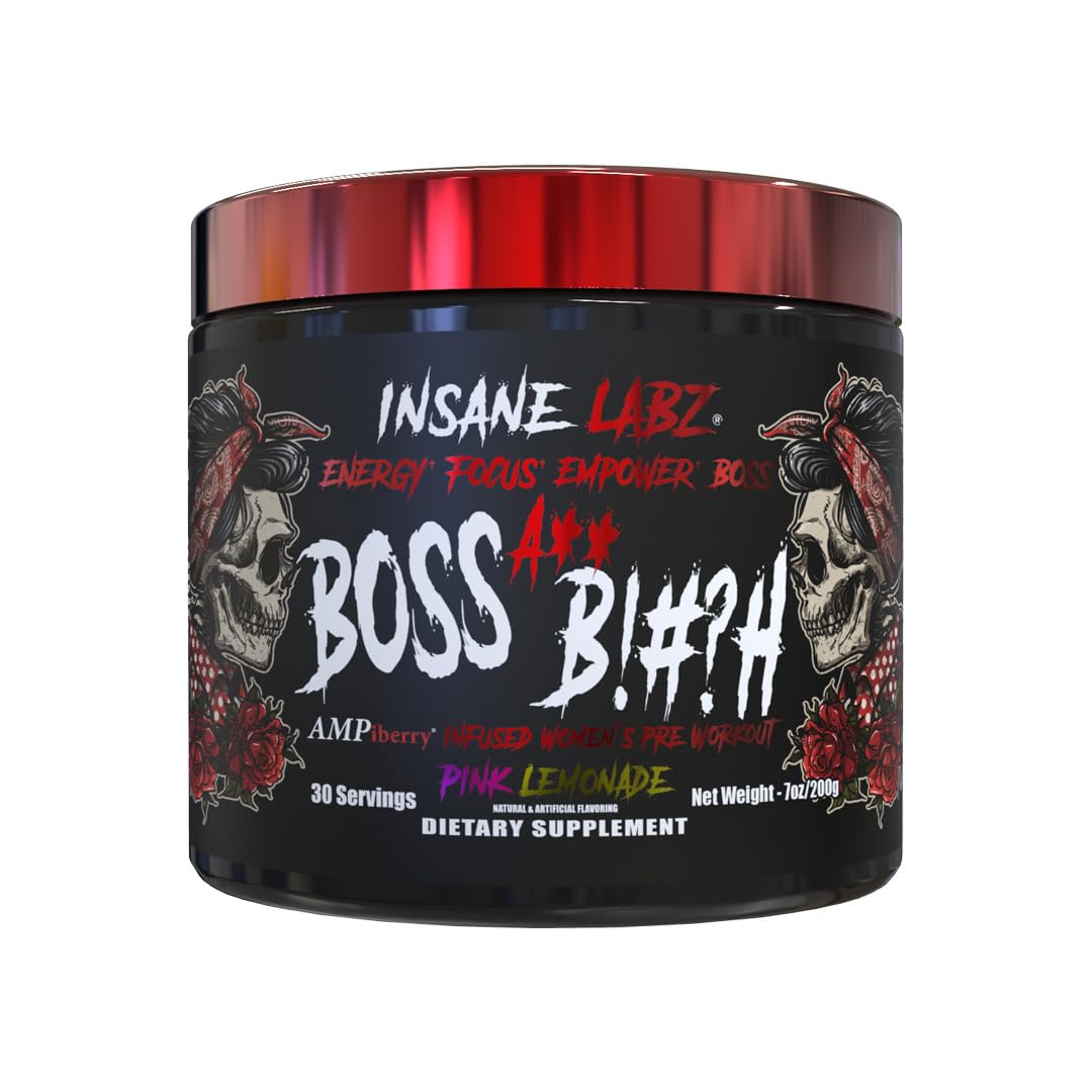 Insane Labz envase frontal Boss A** B!#?H mostrando diseño y cantidad de servicios