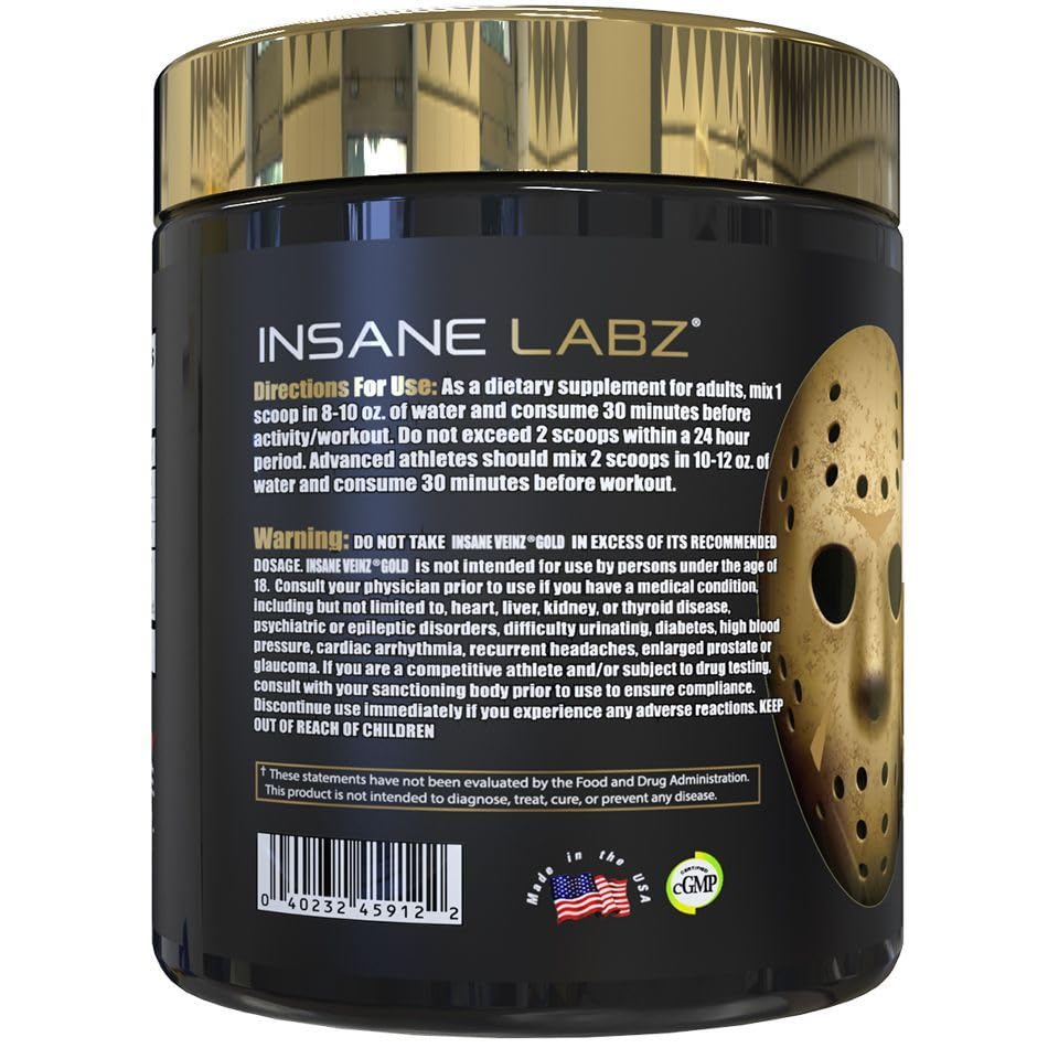 Insane Labz bote abierto mostrando gominolas listas para consumir