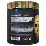 Insane Labz comparación de tamaño con moneda para referencia de porciones reales