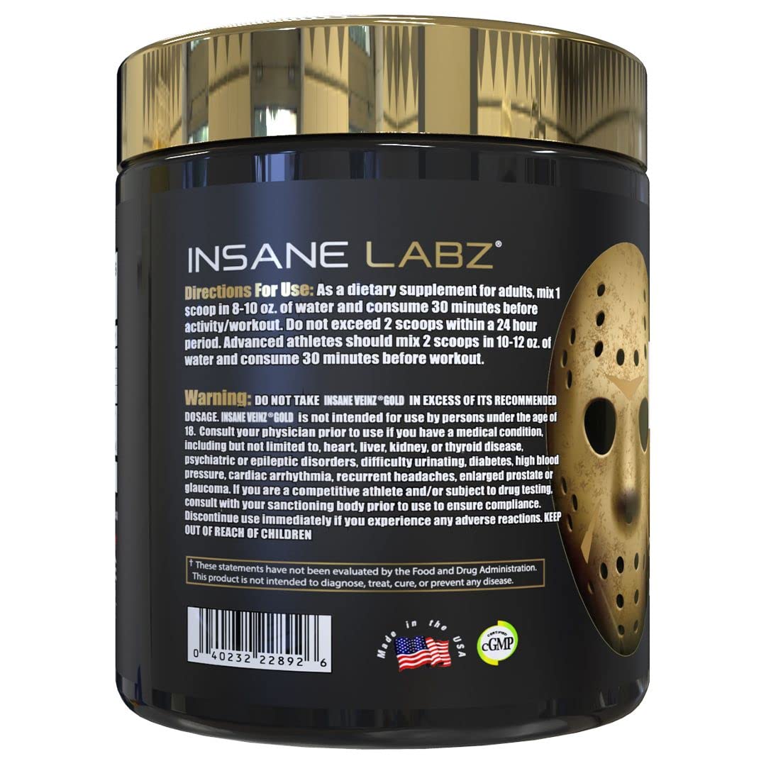 Insane Labz cucharada del servicio en shaker para medir dosis precisa