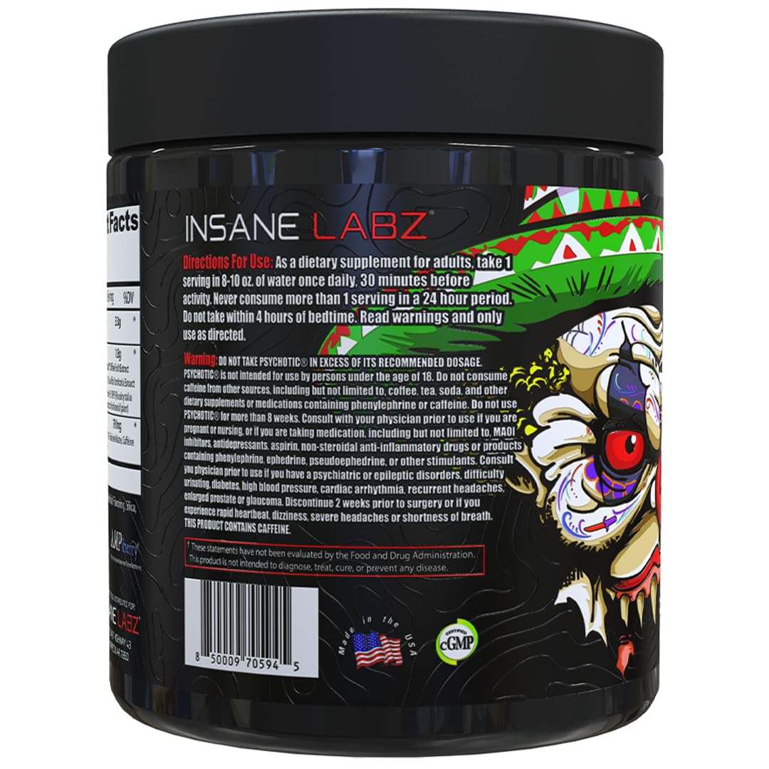 Insane Labz vaso mezclado en uso demostrando enfoque y rendimiento