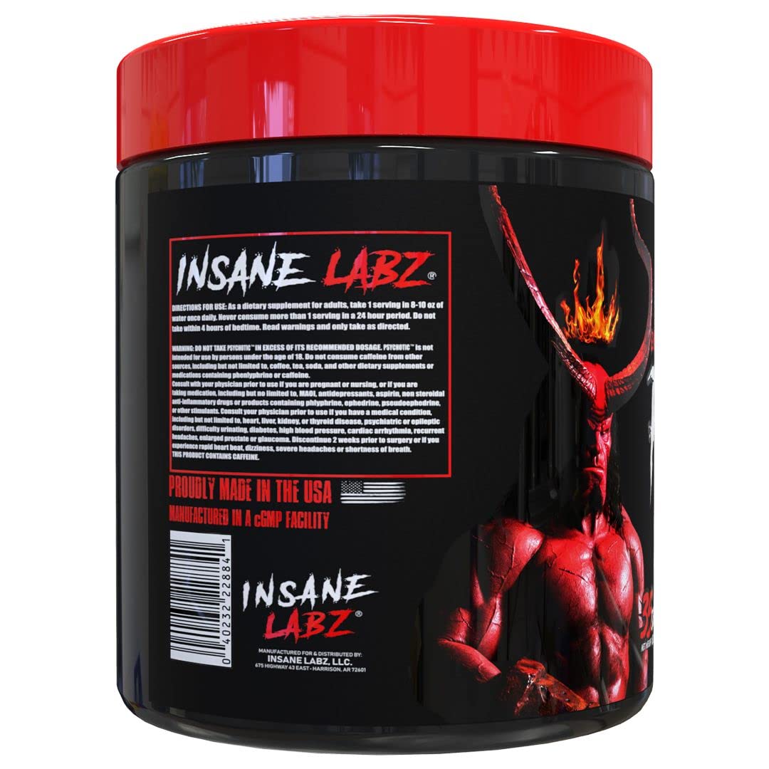 Insane Labz Hellboy bebida preparada en vaso optimizada para energía