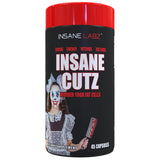Insane Labz botella frontal mostrando etiqueta y beneficio de corte acelerado