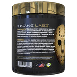 Insane Labz polvo disuelto en shaker, beneficio preparación fácil antes del entrenamiento