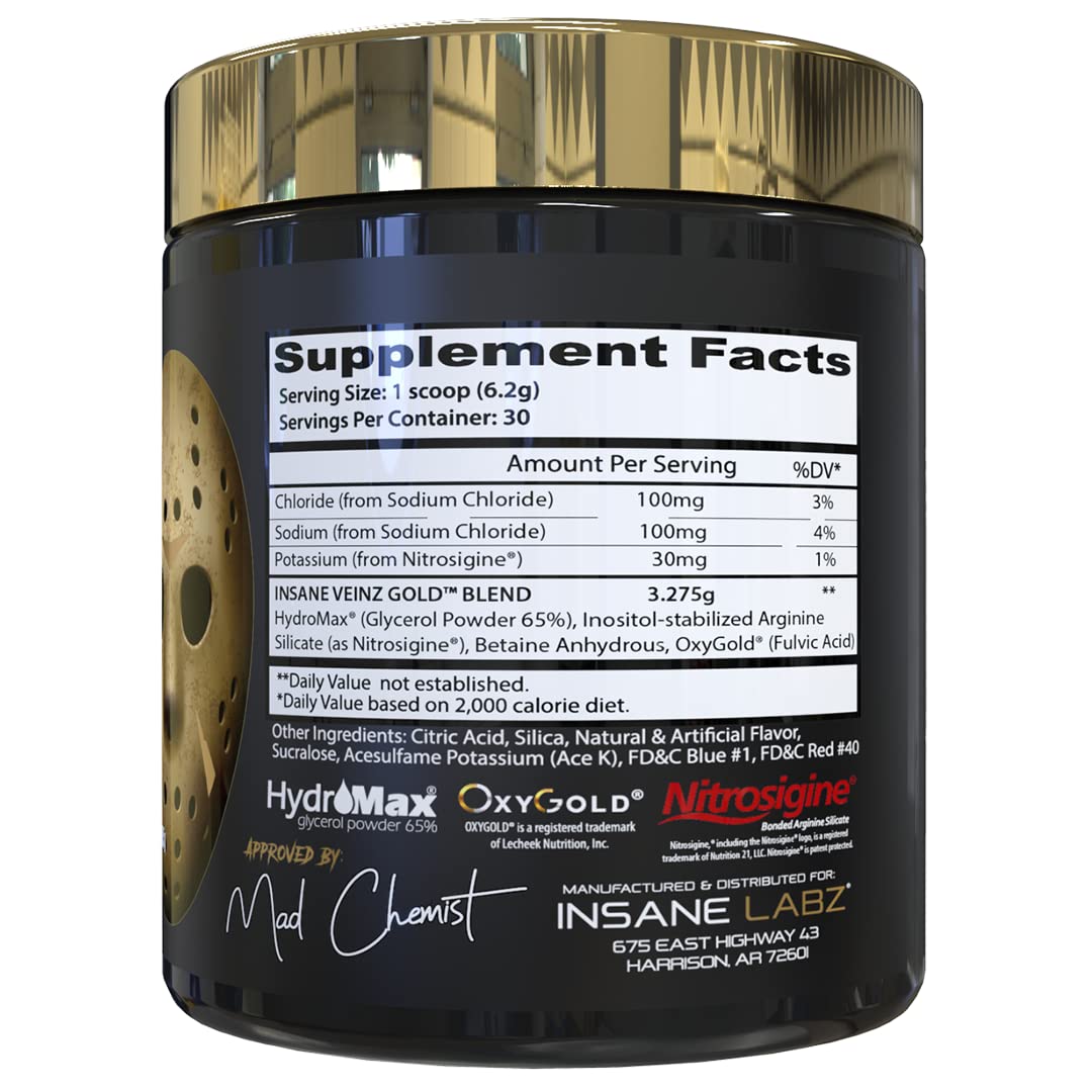 Insane Labz polvo grape textura fina mostrando disolución rápida y sabor
