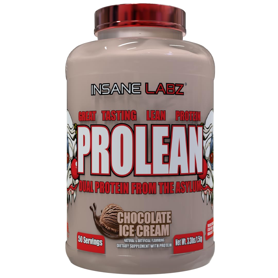 Insane Labz ProLean frente del envase mostrando 50 servicios y beneficios