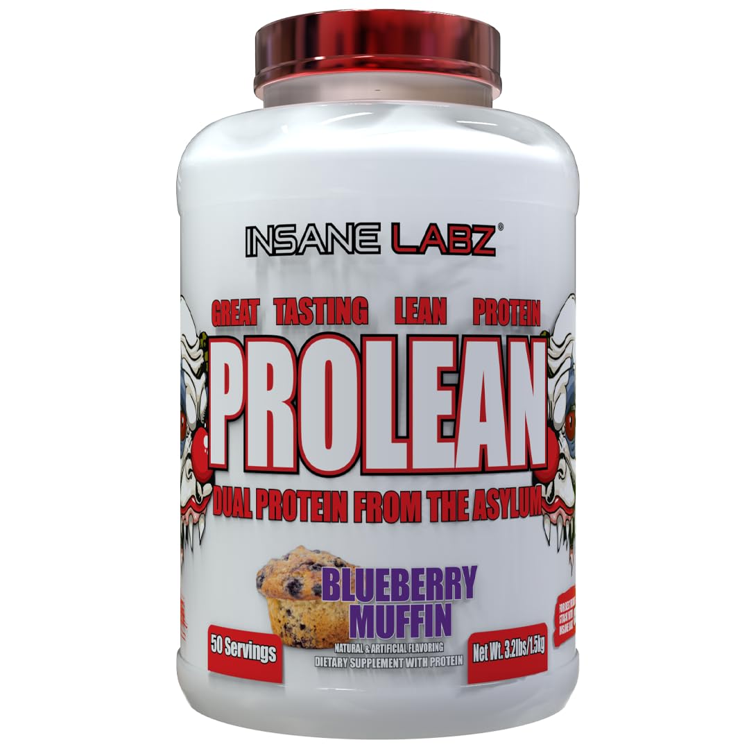 Insane Labz ProLean envase frontal mostrando 50 servicios y beneficio de proteína limpia