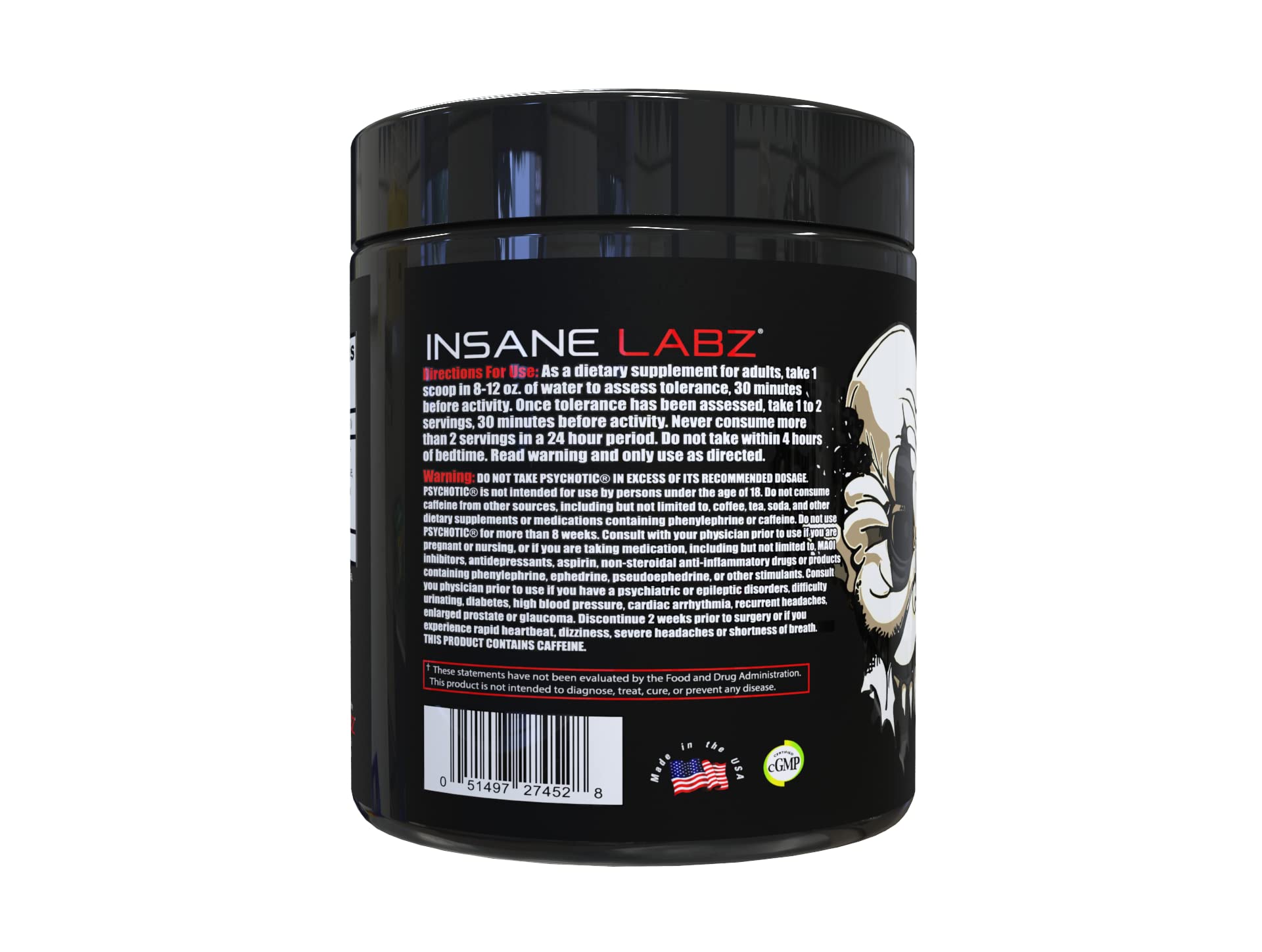 Insane Labz polvo en primer plano que revela textura fina y mezcla uniforme