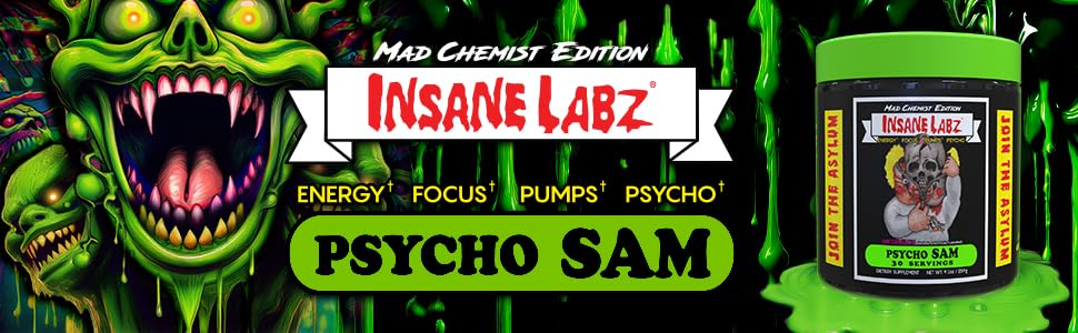 Insane Labz envase en mano comparado para escala, práctico para llevar al gym
