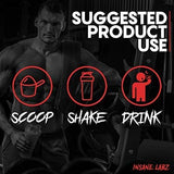 Insane Labz psicotic black en gimnasio escena lifestyle que inspira entrenamientos