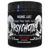 Insane Labz Psychotic Black frente del envase mostrando 35 servicios y sabor Fruit Punch