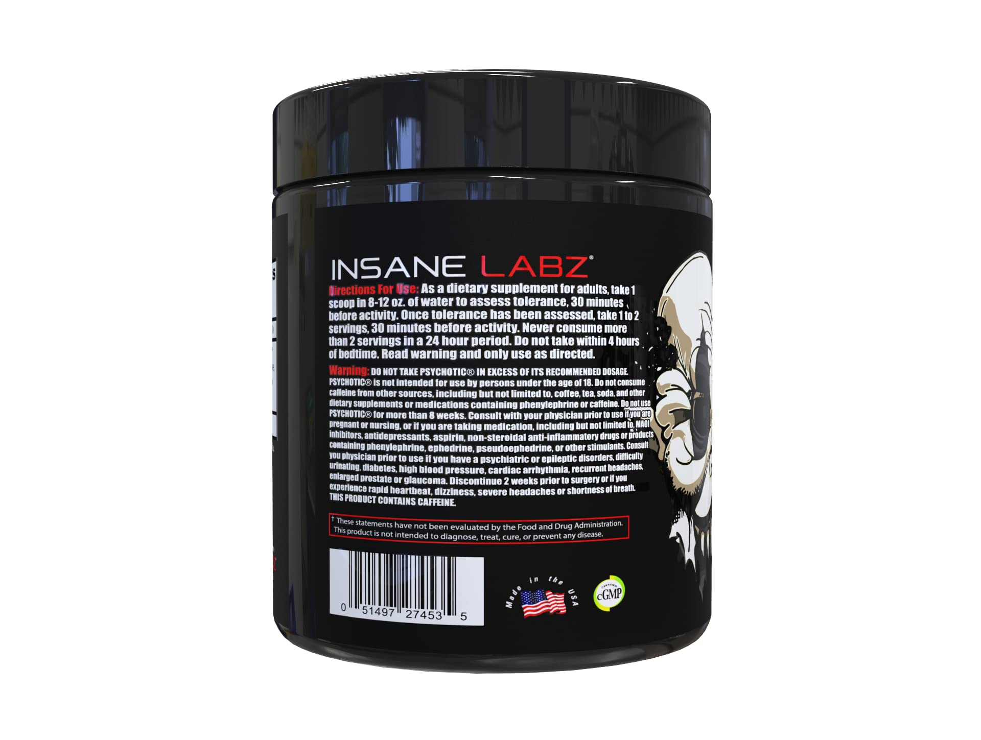 Atleta mezclando Insane Labz Psychotic Black antes del entrenamiento para energía sostenida