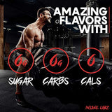 Insane Labz envase junto a pesa para comparar tamaño y servicio