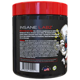 Bebida mezclada Insane Labz Psychotic en vaso lista para entrenar con buen sabor