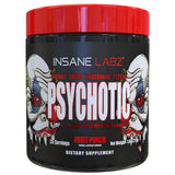Insane Labz Psychotic frente del envase mostrando diseño y sabor Fruit Punch