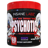 Insane Labz Psychotic frente del envase mostrando diseño y beneficio energético