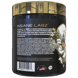 Insane Labz Psychotic Gold suplemento en uso durante entrenamiento para energía y pumps