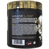 Insane Labz polvo morado en primer plano mostrando textura fina y mezcla fácil