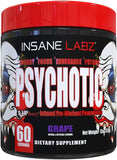 Insane Labz Psychotic gráficos de ingredientes clave para mayor enfoque y resistencia