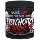 Insane Labz envase frontal mostrando la etiqueta y beneficios energéticos