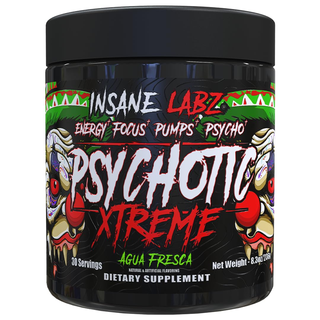 Insane Labz frasco frontal mostrando etiqueta y beneficio energía intensa