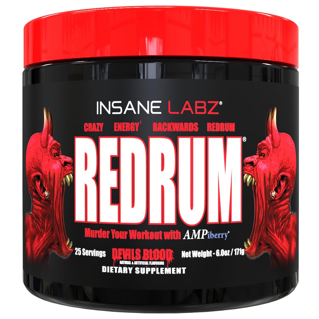 Insane Labz Redrum vista frontal del envase mostrando el diseño y sabor