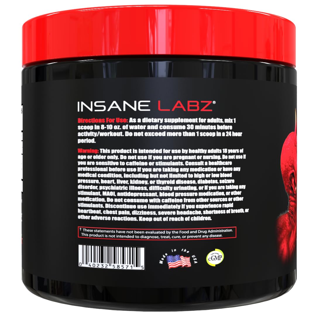Insane Labz Redrum vaso mezclado listo para beber antes del entrenamiento
