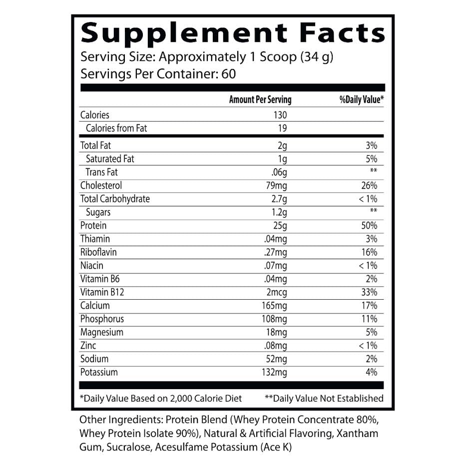 Insane Labz comparación de tamaño con cuchara muestra 25 g proteína por servicio