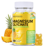 Inspiriko frente del envase mostrando 60 gominolas sabor piña y beneficios