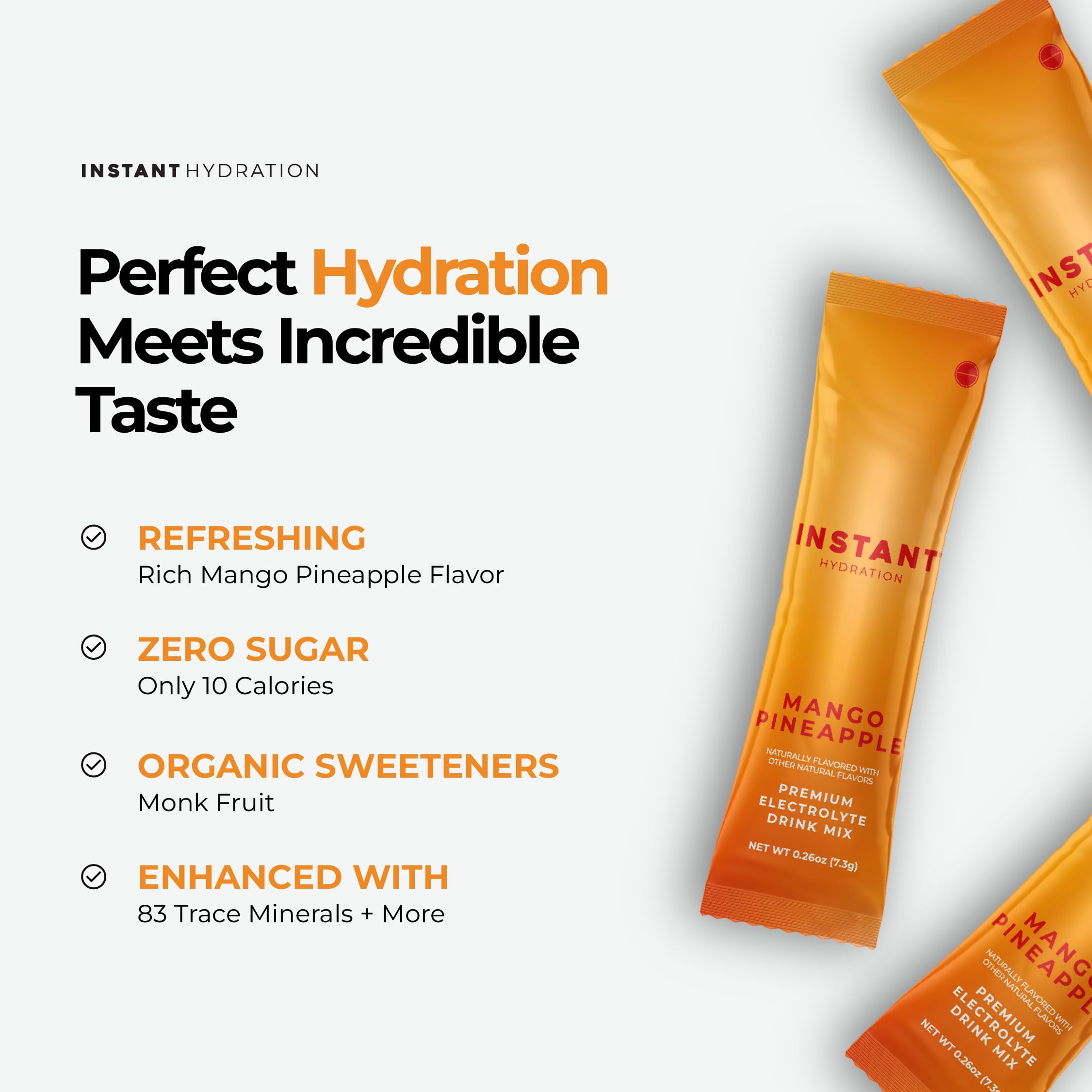 Instant Hydration bebida preparada en vaso, refresca y repone electrolitos