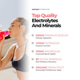 Instant Hydration detalle de sel gris, minerales traza para hidratación celular