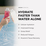 Instant Hydration etiqueta con lista de ingredientes y información nutricional clara