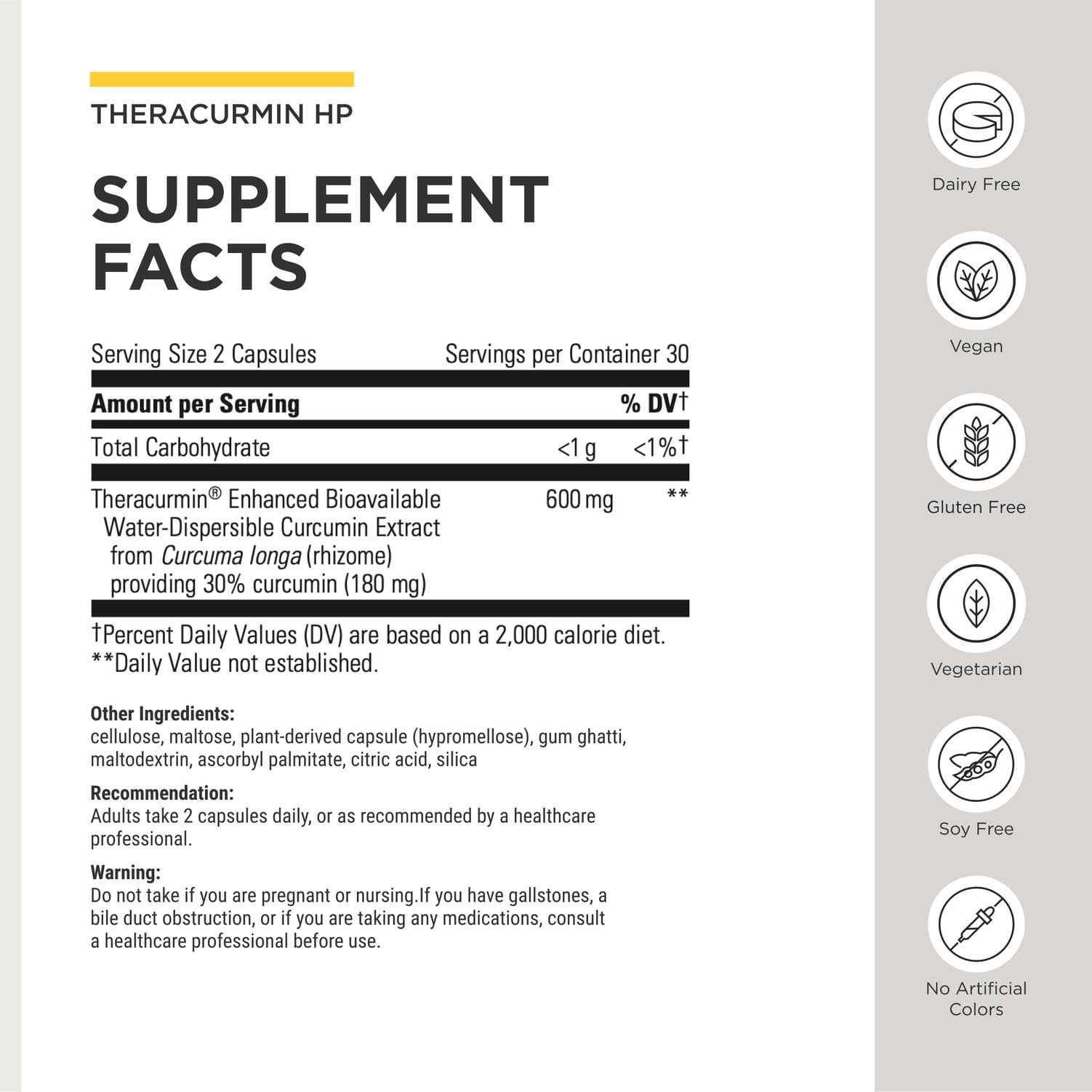 Integrative Therapeutics Theracurmin HP polvo de cúrcuma mostrando pureza y textura