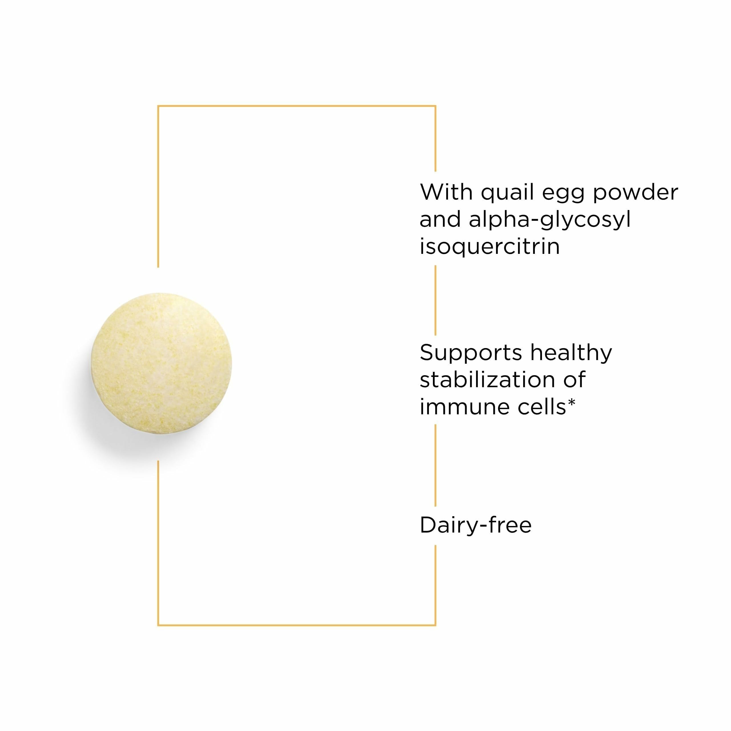 Integrative Therapeutics detalle del polvo de huevo de codorniz como ingrediente clave