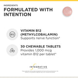 Integrative Therapeutics textura de la tableta masticable destacando sabor cereza