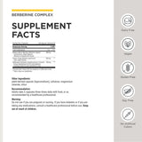 Integrative Therapeutics etiqueta nutricional del Berberine Complex con información clara