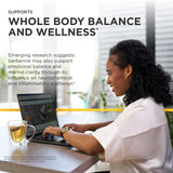 Integrative Therapeutics cápsulas junto a regla para comparar tamaño y portabilidad
