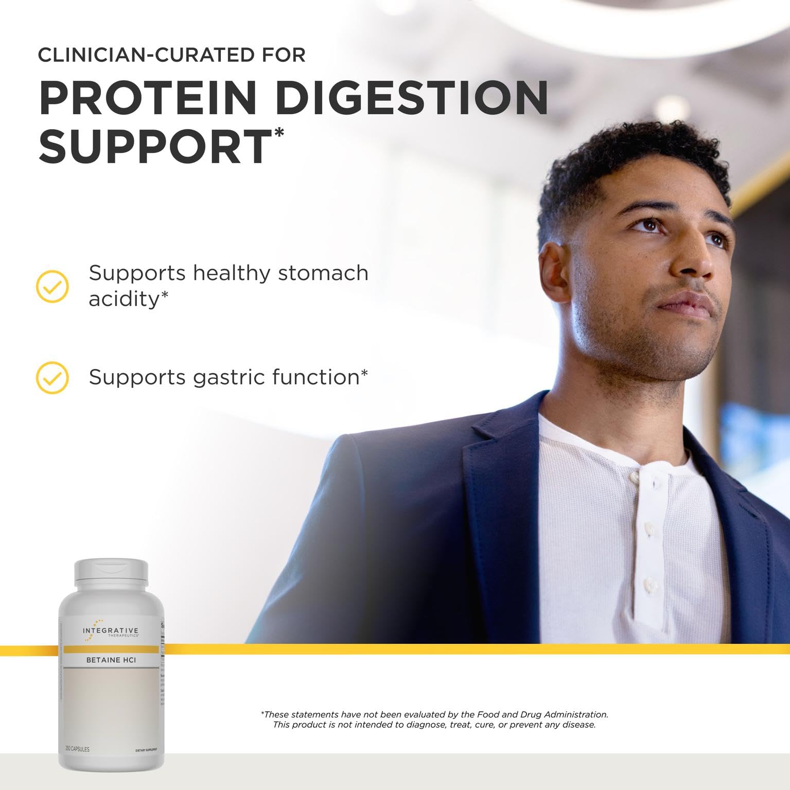 Integrative Therapeutics cápsulas detalle que muestra textura y pureza
