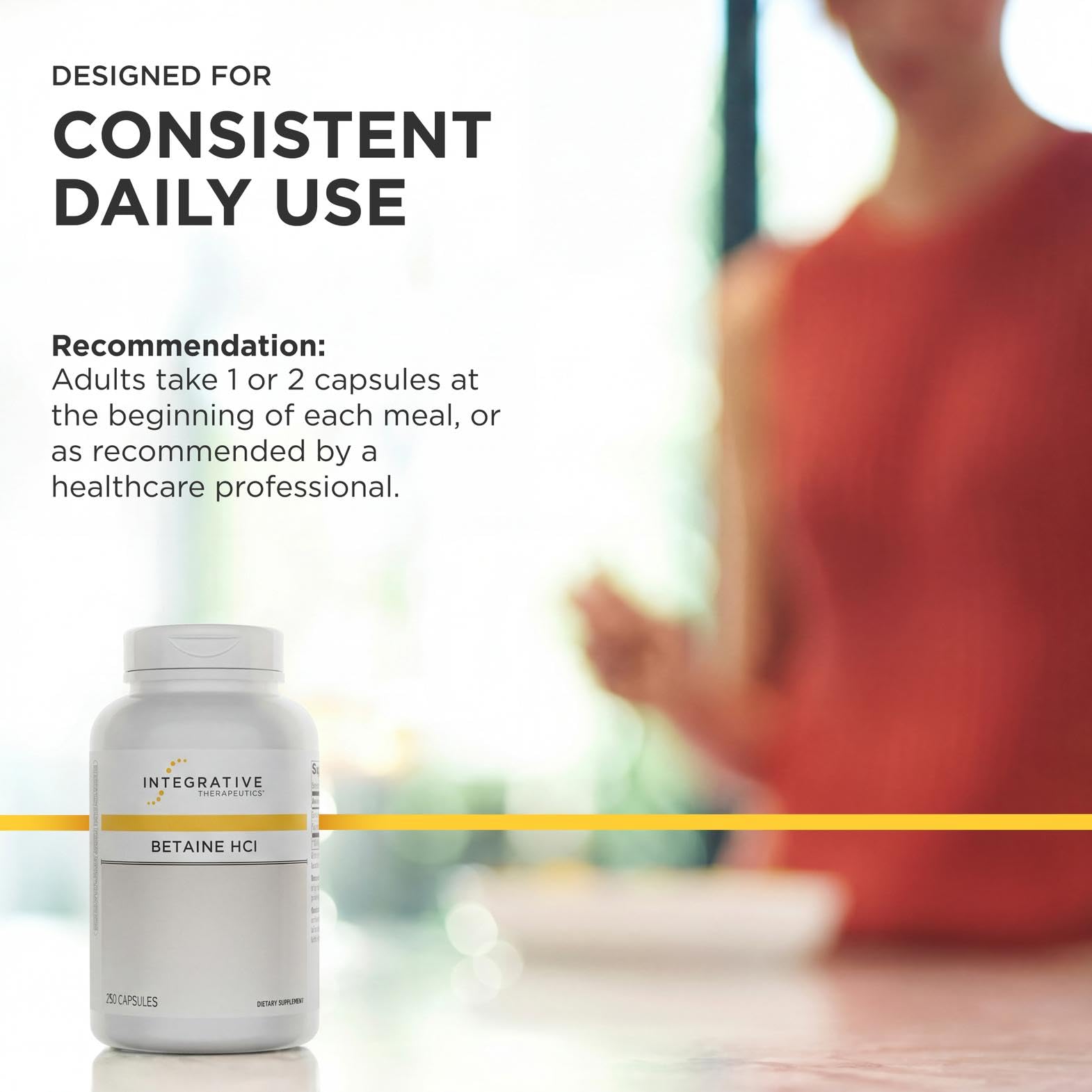 Integrative Therapeutics en cocina demostrando uso con comidas reales