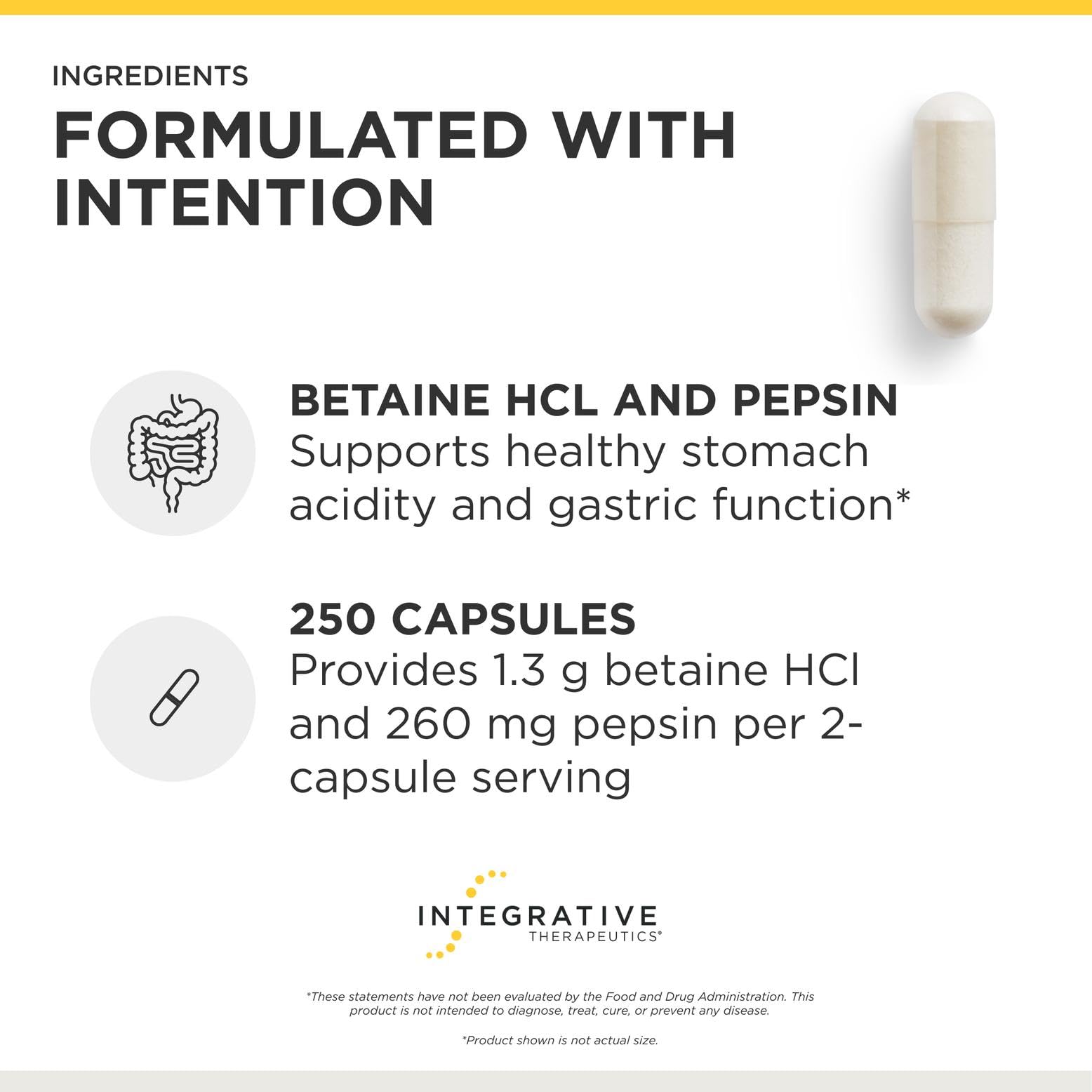 Integrative Therapeutics etiqueta con ingredientes y transparencia