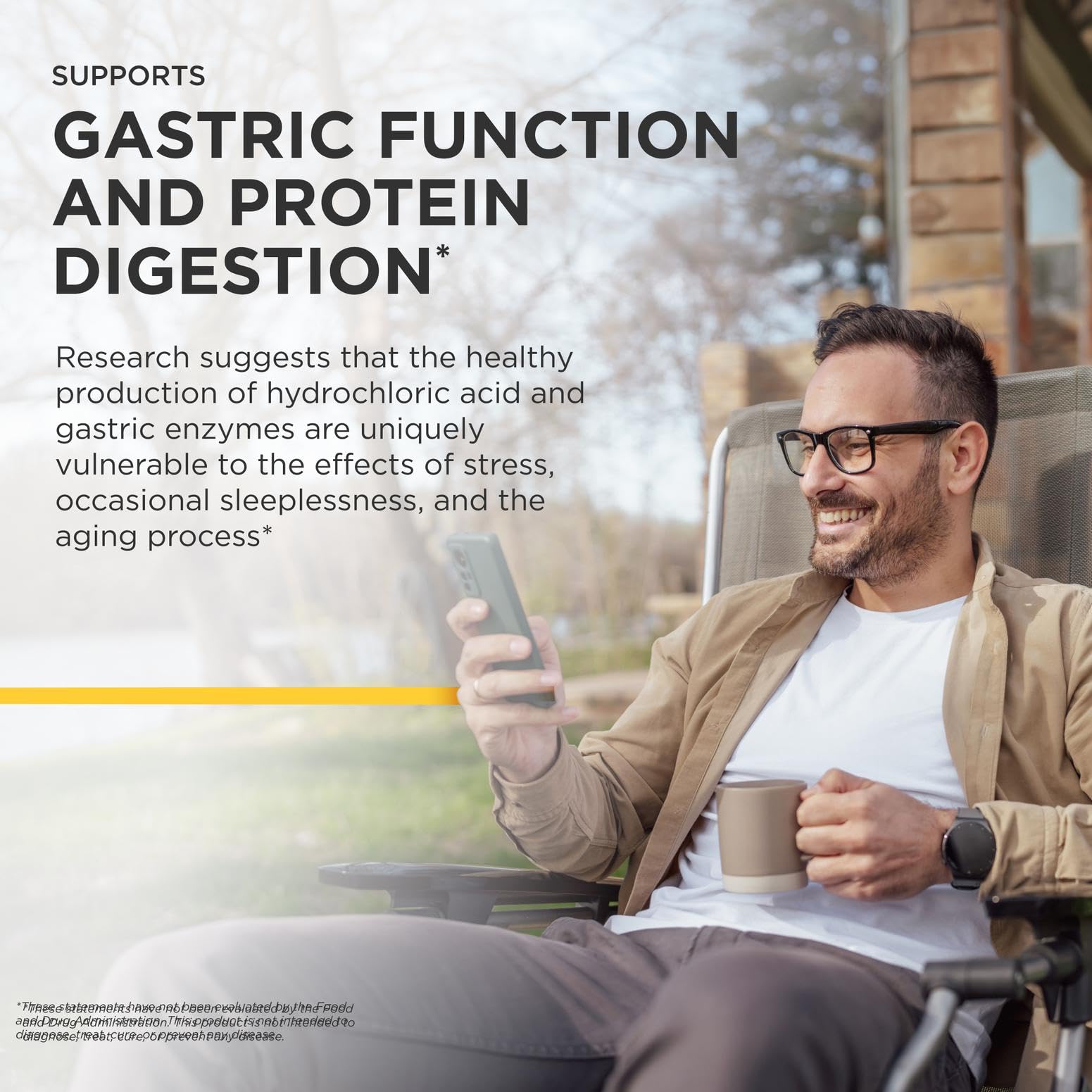 Integrative Therapeutics cápsulas junto a comida proteica para soporte digestivo