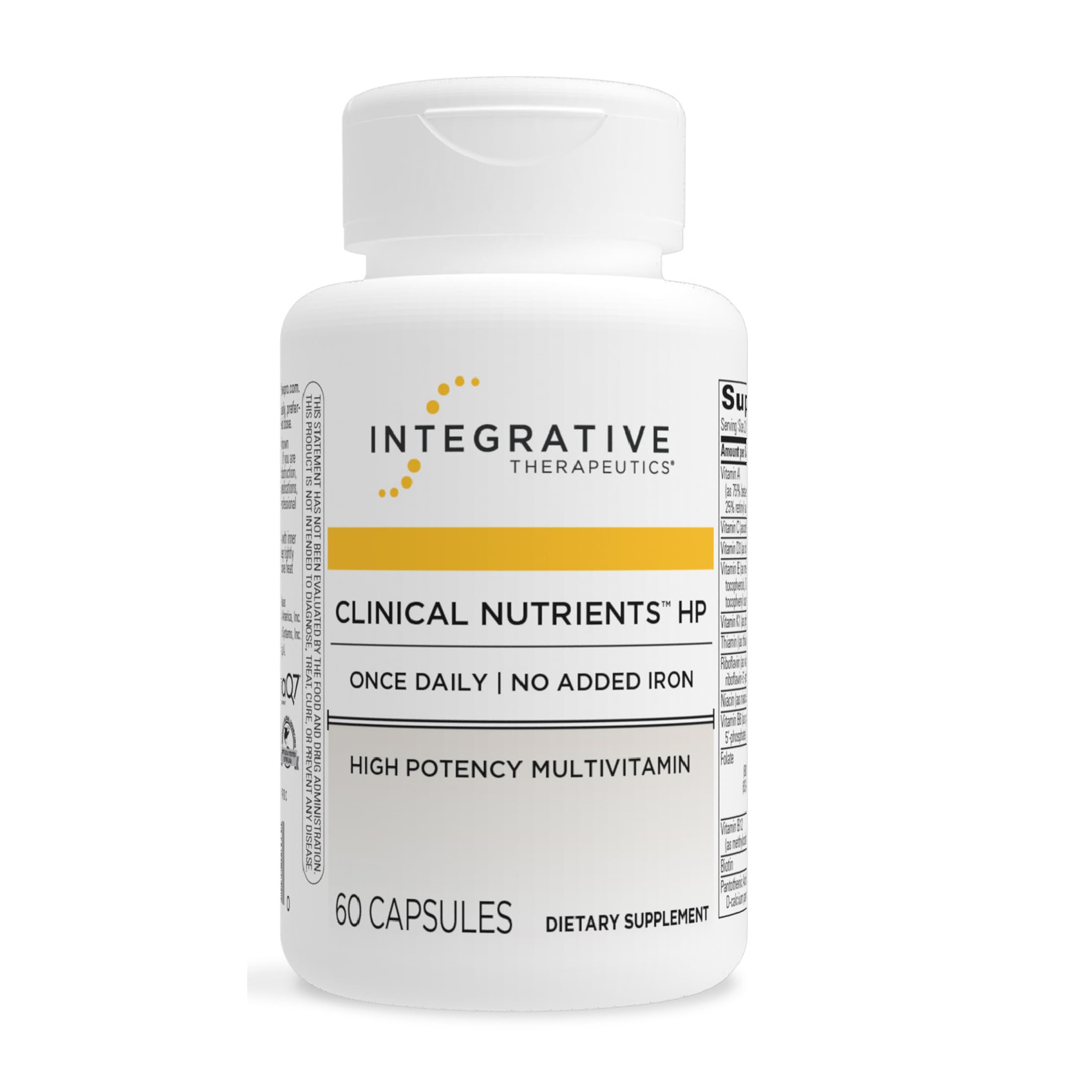 Integrative Therapeutics vista frontal del envase, clarifica contenido y uso