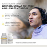 Integrative Therapeutics Cortisol Manager etiqueta y ingredientes clave resaltados
