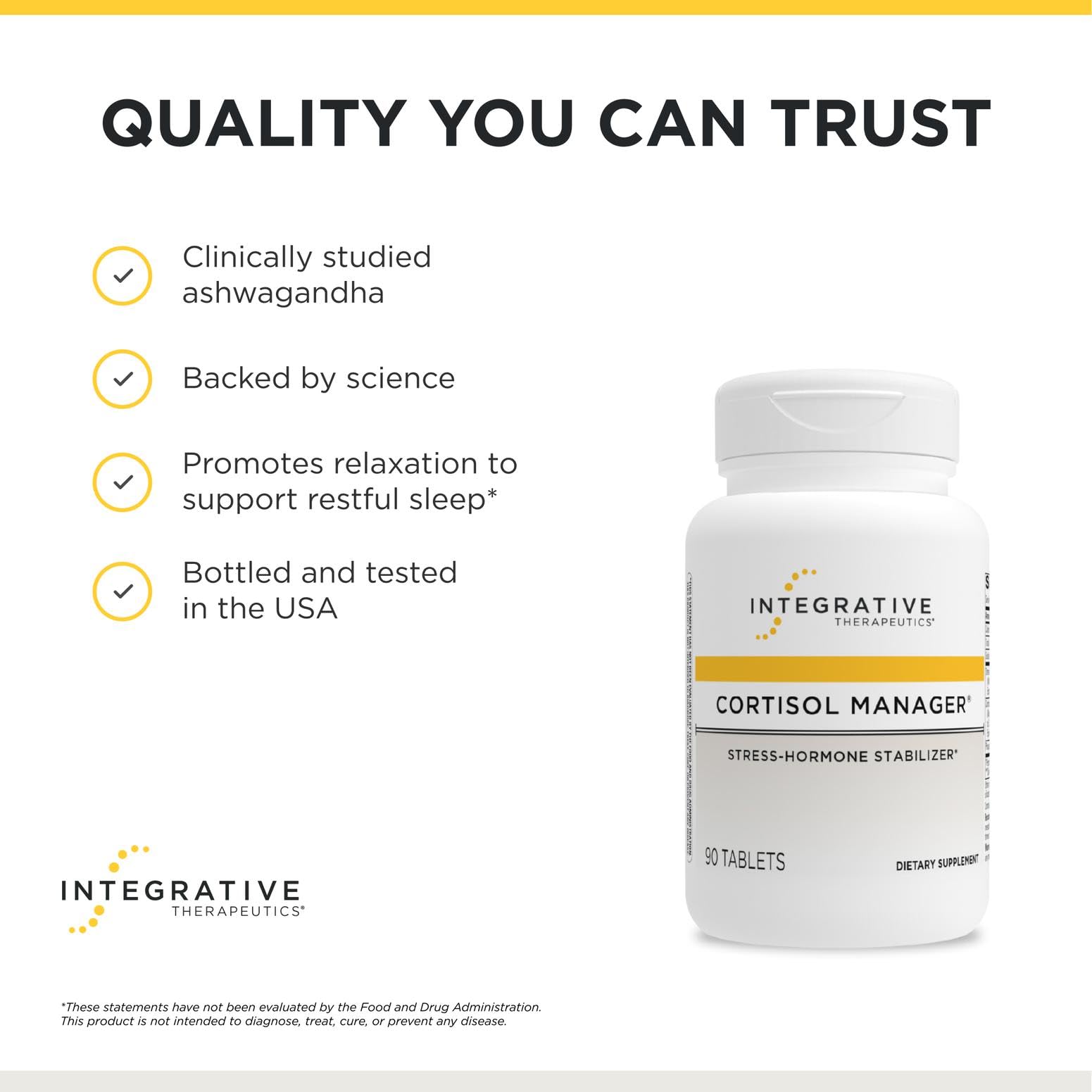 Integrative Therapeutics etiqueta nutricional detallada para transparencia
