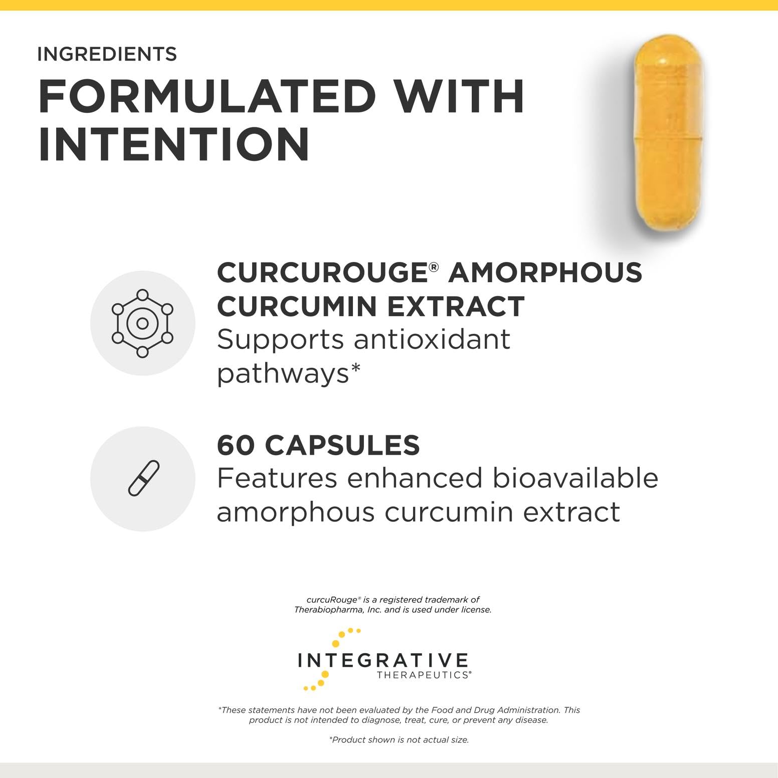 Integrative Therapeutics etiqueta con ingredientes y beneficios claros