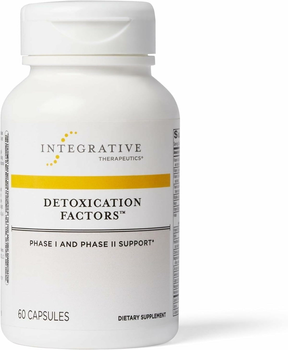 Integrative Therapeutics envase frontal mostrando nombre y conteo de cápsulas, transmite confianza